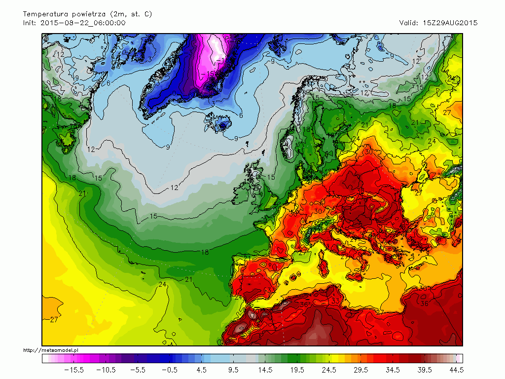 Prognoza vremii pentru Europa în săptămâna