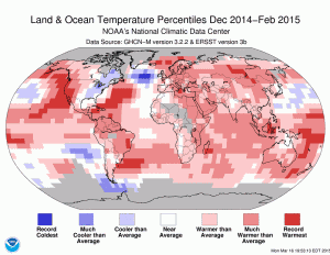 Nucleul de ape foarte reci din nordul Oceanului Atlantic. Sursa: NOAA.