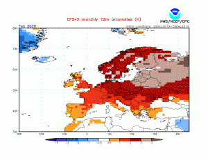 temperatura februarie